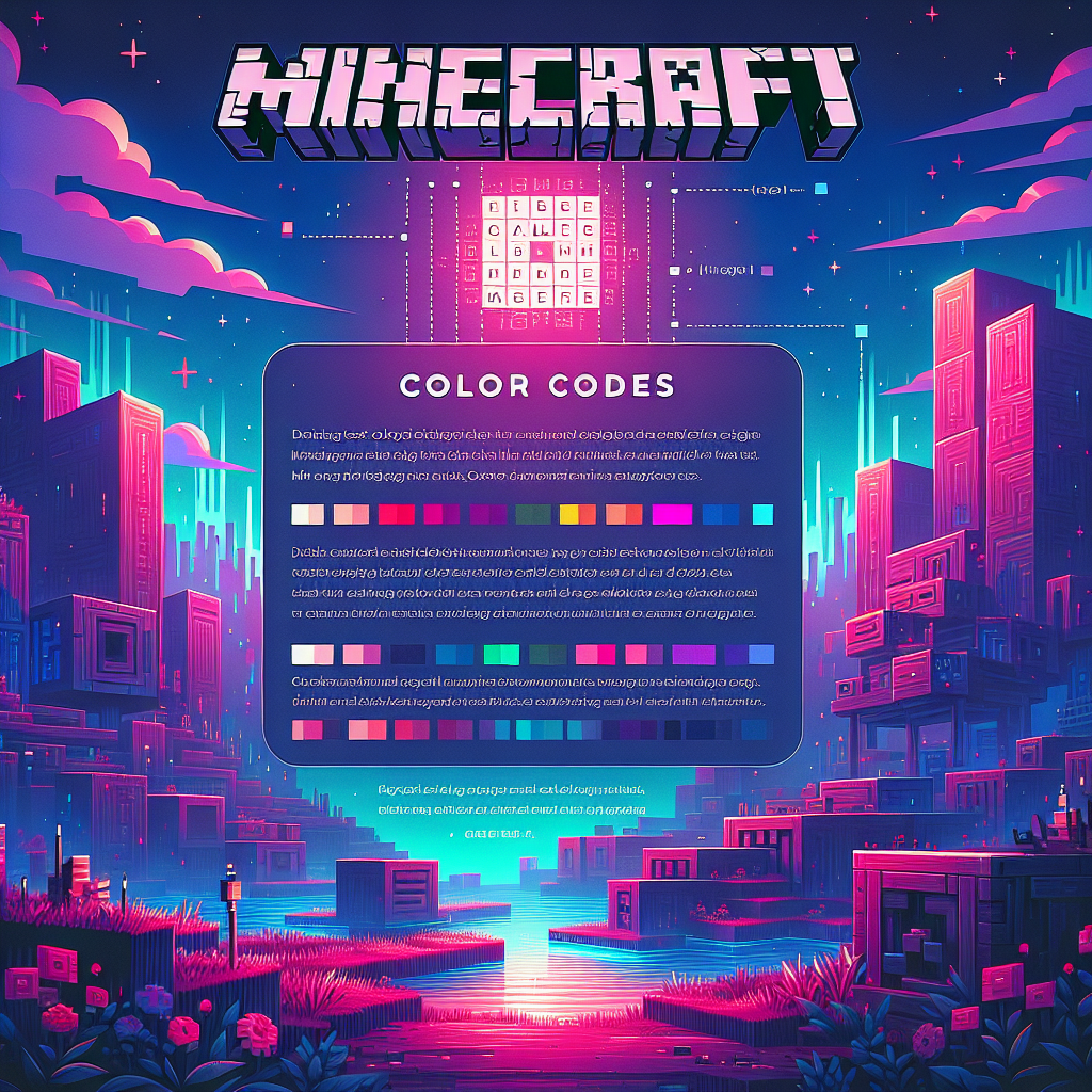 The Ultimate Guide to Minecraft Color Codes: Enhance Your Game with Vibrant Text